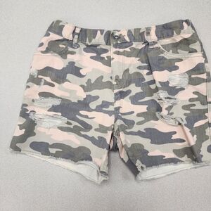The Children's Place Camo Shorts - Pink and Gray